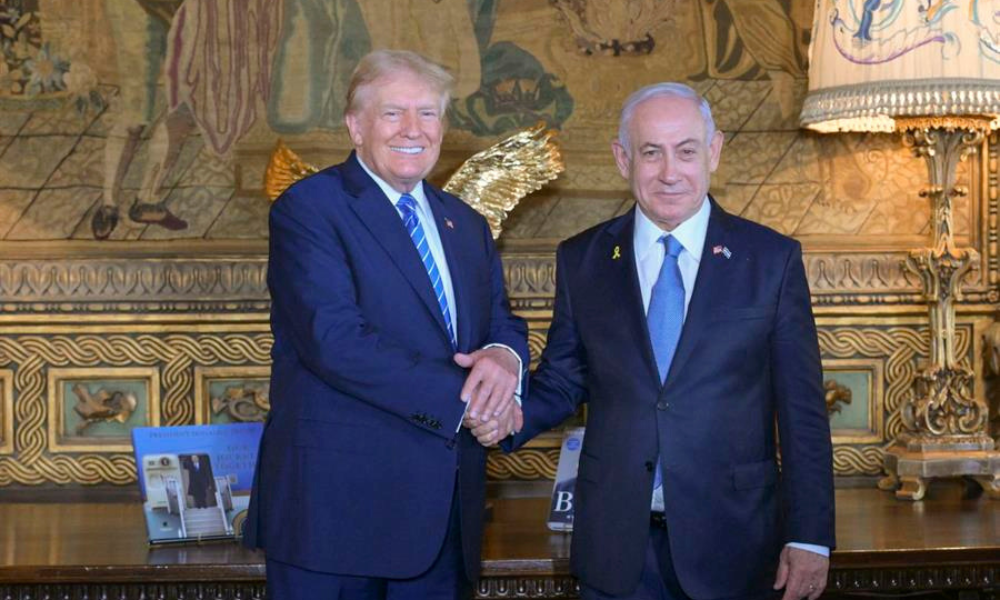 trump-critica-democratas-durante-encontro-com-netanyahu-na-florida