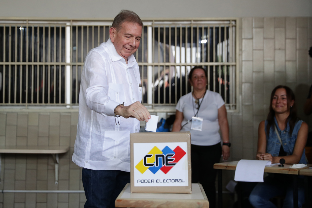 apos-votar,-rival-de-maduro-diz-acreditar-que-forcas-armadas-‘garantirao-respeito’-aos-resultados-eleitorais