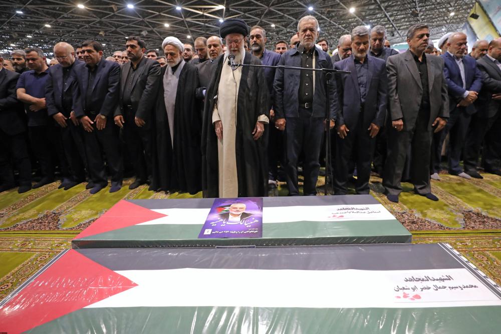 funeral-de-lider-do-hamas-e-marcado-por-pedidos-de-vinganca;-ira-e-aliados-preparam-resposta