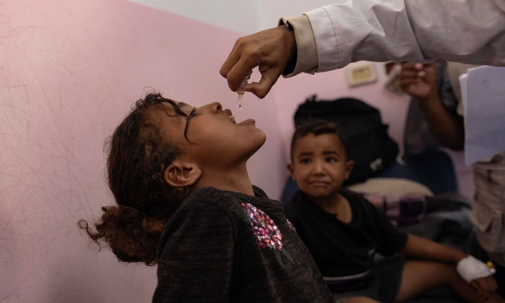 campanha-contra-polio-supera-meta-da-oms-ao-registrar-160-vacinados-em-dois-dias-em-gaza