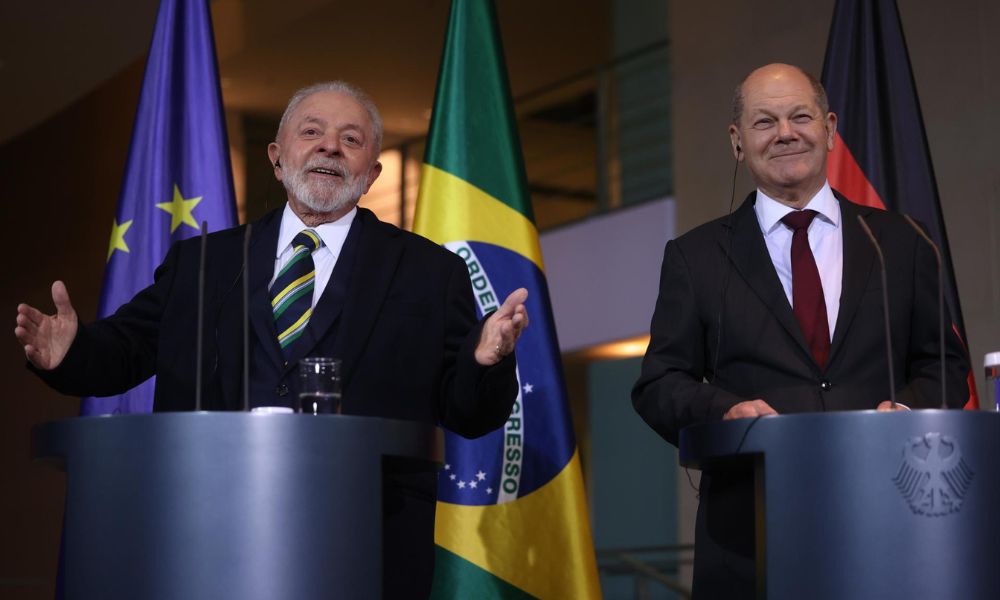 lula-se-reune-com-scholz,-da-alemanha,-e-conversa-sobre-cooperacao-entre-os-paises