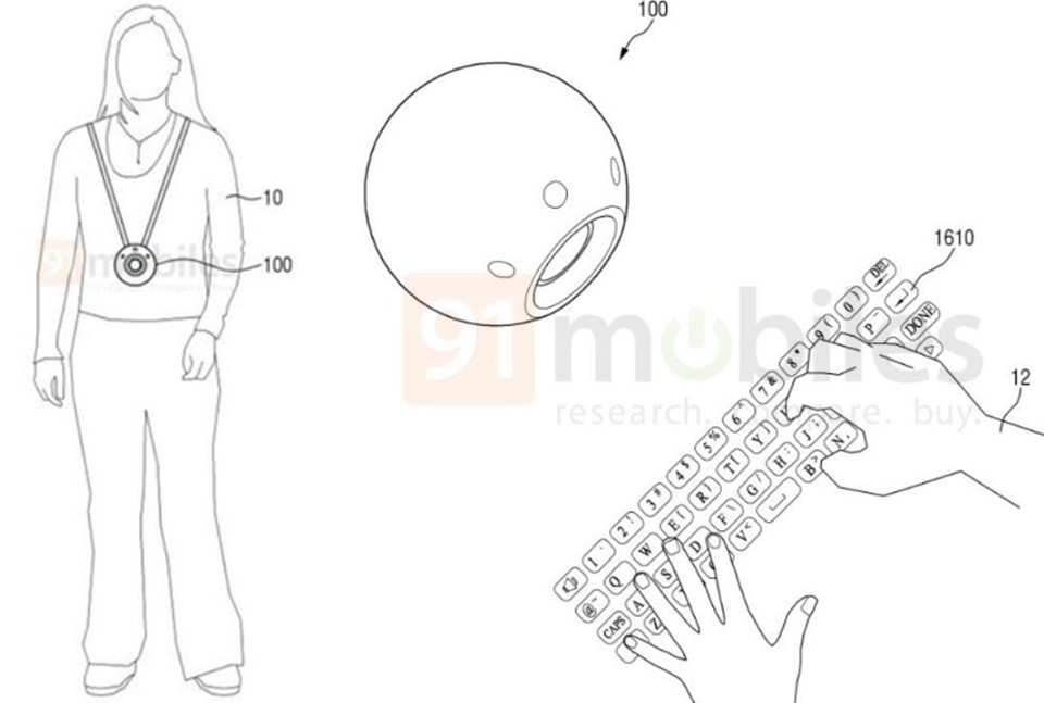 patente-de-projetor-vestivel-da-samsung-imita-teclado-e-celular