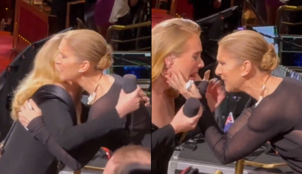 adele-se-emociona-ao-reencontrar-celine-dion-durante-show-em-las-vegas;-veja-video