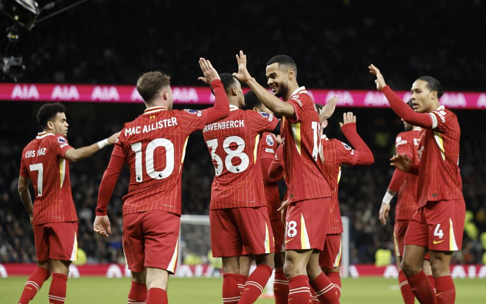 liverpool-vence-tottenham-em-jogo-de-nove-gols,-e-united-escorrega-em-casa-diante-do-bournemouth