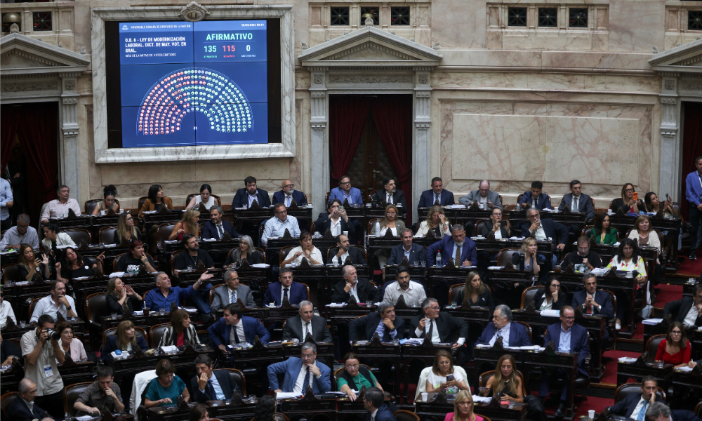 camara-dos-deputados-da-argentina-aprova-reforma-trabalhista-de-milei-apos-greve-geral